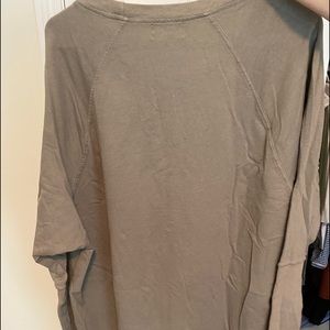 Anthropologie T.La sweatshirt, long green, size M.